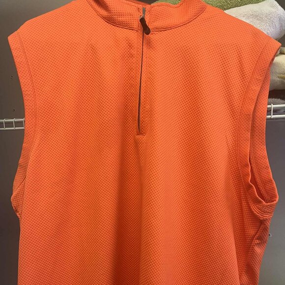 Fennec orange men's golf vest size large - Picture 1 of 4